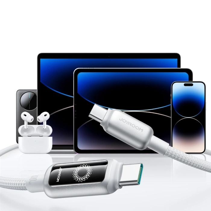 Kabel Joyroom S-A55 StarFlight 100W USB-C - USB-C 1,2m - biały