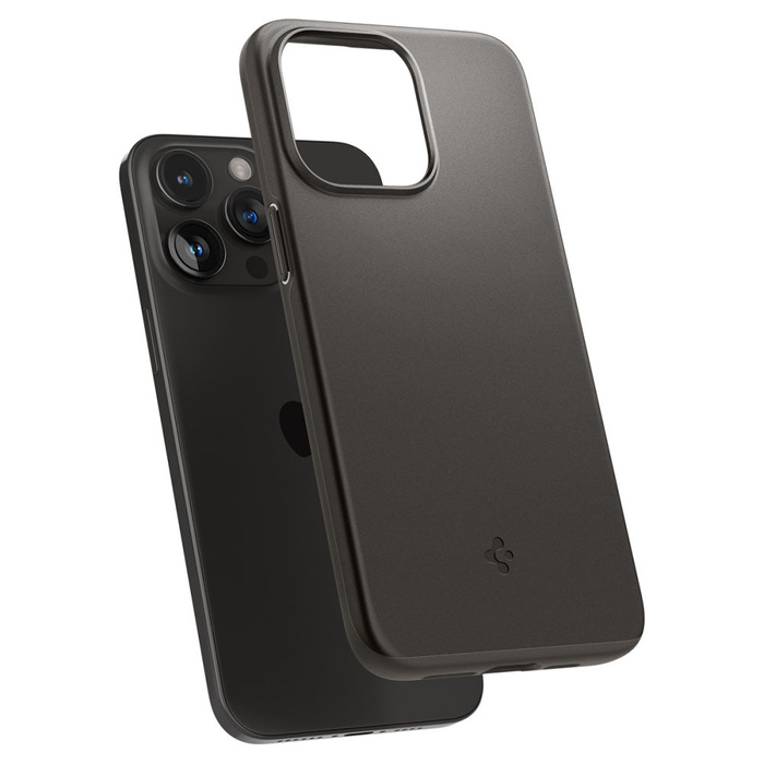 Obal Spigen Thin Fit iPhone 15 Pro Max Gunmetal Case