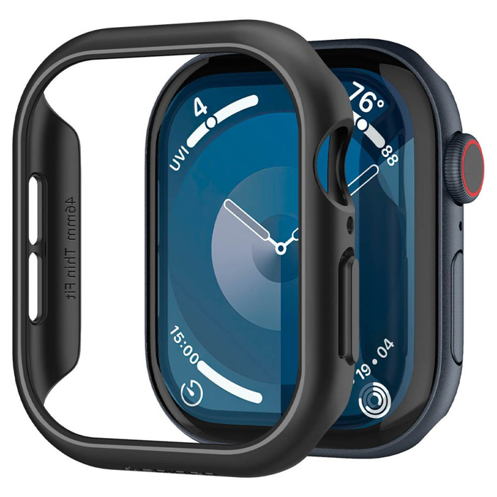 Hülle Spigen Thin Fit Apple Watch 10 (46 MM) SCHWARZ