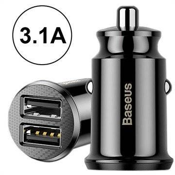 Caricatore BASEUS Car Grain 2x USB 5V 3.1A nero