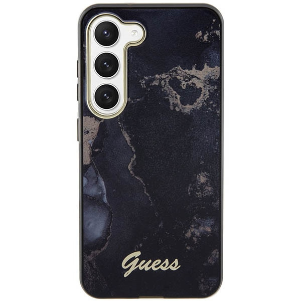 Coque Guess GUHCS23MHTMRSK S23 Plus S916 noir/noir durcase Golden Marble Collection Case