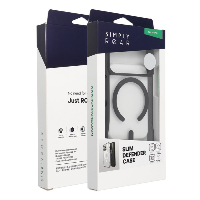 ROAR futerał SLIM DEFENDER kompatybilny z MagSafe do IPHONE 17 Pro czarny