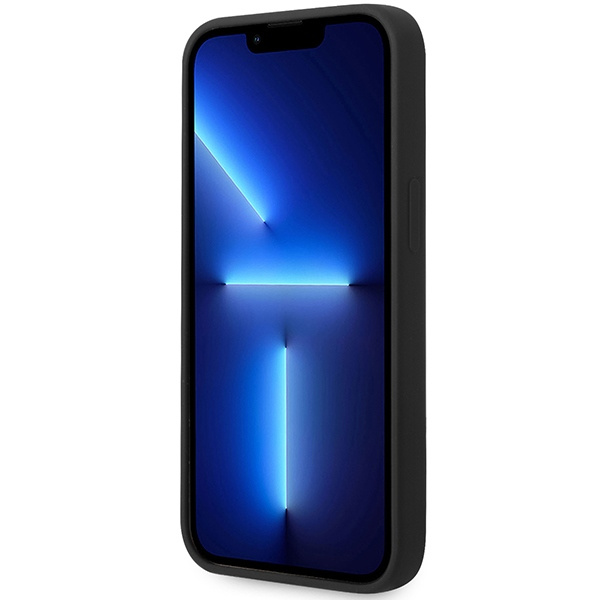 Case Bmw Bmhcp15ssilbk IPhone 15 / 14 / 13 6.1" Black/black Hardcase Silicone Metal Logo Case