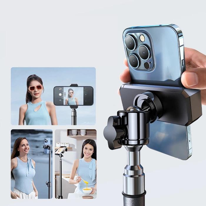 Wozinsky WRLD-00Y1S tripod tripod durable carbon steel tripod 1.7m matte - black