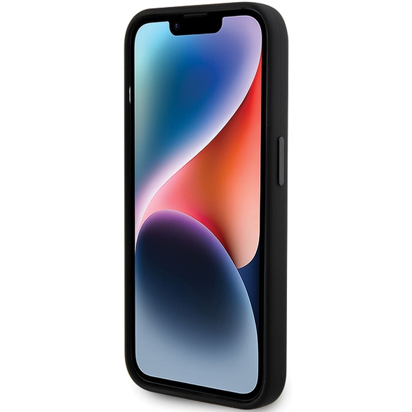 Etui Karl Lagerfeld KLHCP15XSMHKNPK iPhone 15 Pro Max 6.7" czarny/black Silicone Ikonik Metal Pin Case