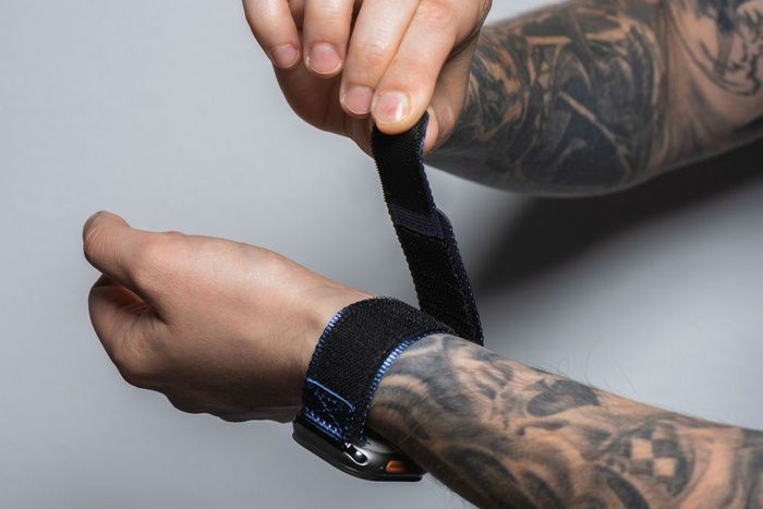 Pasek do Apple Watch Forcell F-Design FA05 rzep nylon 38 / 40 / 41 mm niebieski