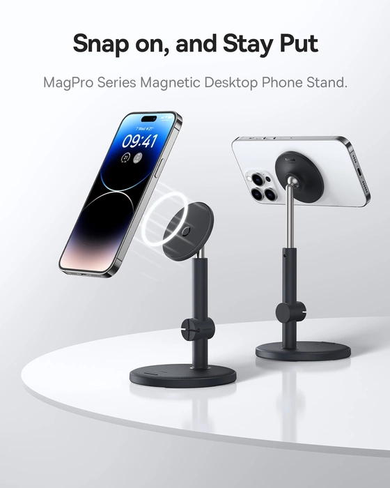 Magnetic Desktop Phone Stand Baseus MagPro (black)