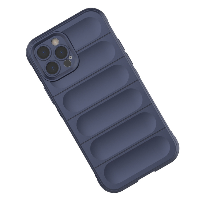Magic Shield Case Hülle für iPhone 12 Pro elastische gepanzerte Hülle in Burgund