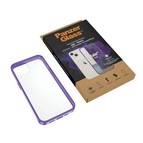PanzerGlass KlarCase iPhone 13 6.1" Antibakteriell Militärische Qualität Traube 0332