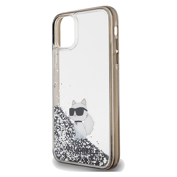 Etui Karl Lagerfeld KLHCN61LKCNSK iPhone 11 / Xr 6.1" transparent hardcase Liquid Glitter Choupette Case