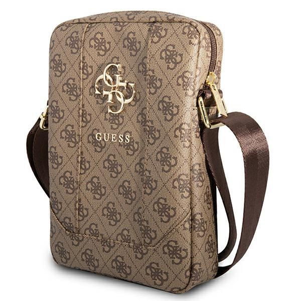 GUESS Tablet 10 4G Big Metal Logo Bag Brown