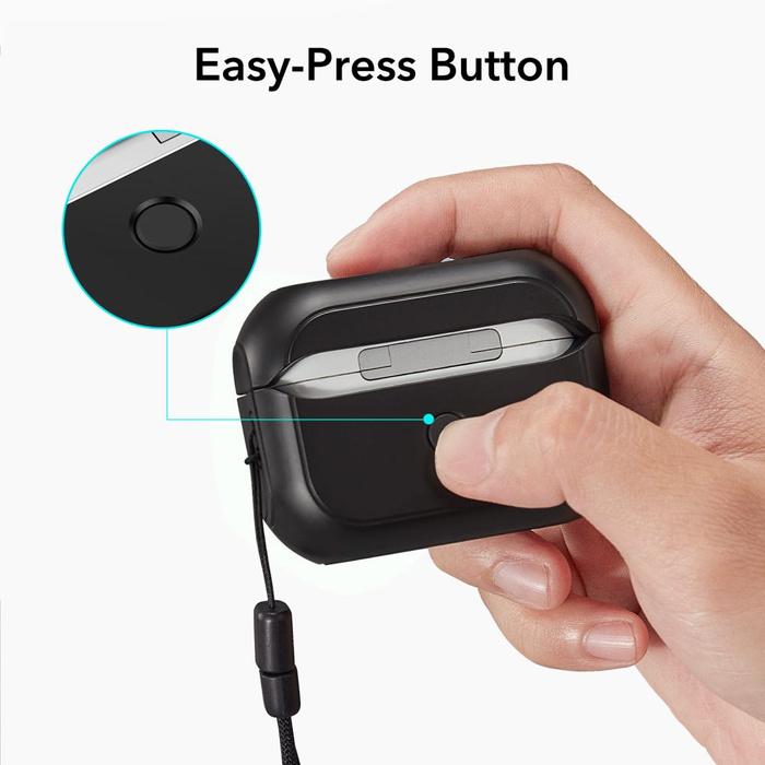 Cover Esr Orbit Halolock MagSafe Apple Airpods Pro 1 / 2 Nero Case