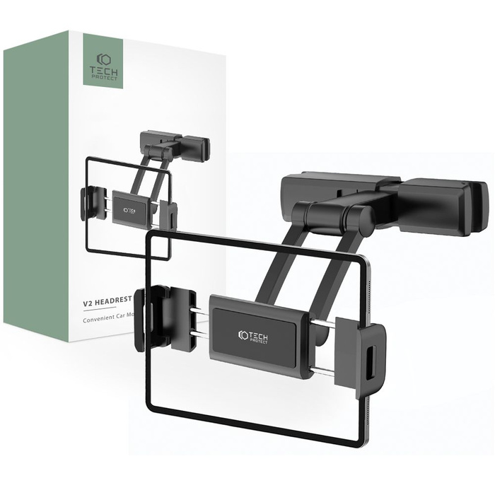 TECH-PROTECT V2 SUPPORTO POGGIATESTA ESTENSIBILE PER AUTO NERO