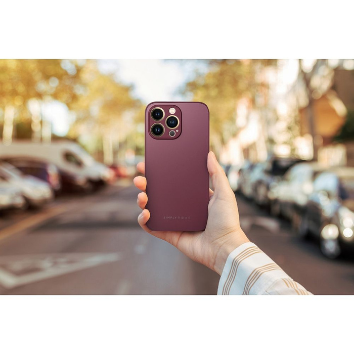 Roar case MATTE Glass Case - for iPhone 14 Plus maroon