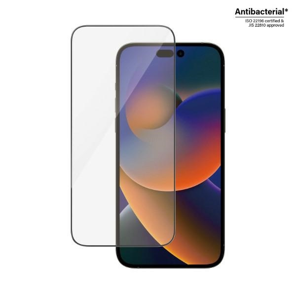 Glas PanzerGlass Ultra-Wide Fit iPhone 14 Pro Max 6,7" Bildschirm Schutz Antibakteriell 2774