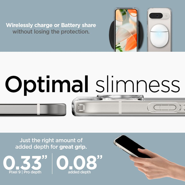 Cover Spigen Ultra Hybrid GOOGLE PIXEL 9 / 9 PRO CRISTALLINO