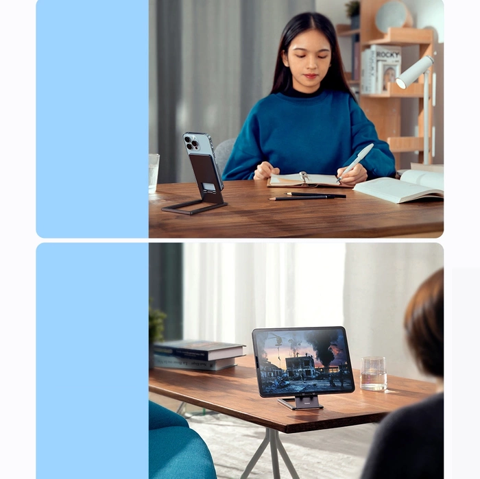 [APRÈS RETOUR] Support de bureau pliable Baseus, support de tablette en graphite (LUKP000013)