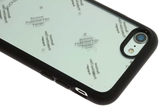 Case SPIGEN iPhone 7 8 SE 2020 Ultra Hybrid Black Black Apple Case + 3MK Flexible Glass Lite