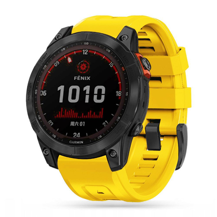 BANDEAU ICONIQUE TECH-PROTECT GARMIN FENIX 5 / 6 / 6 PRO / 7 JAUNE