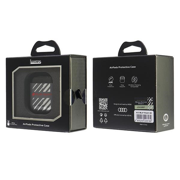 Audi IML Sport AirPods 1/2 cover czarny/ black AUS-IMLAP-RSQ/D1-BK