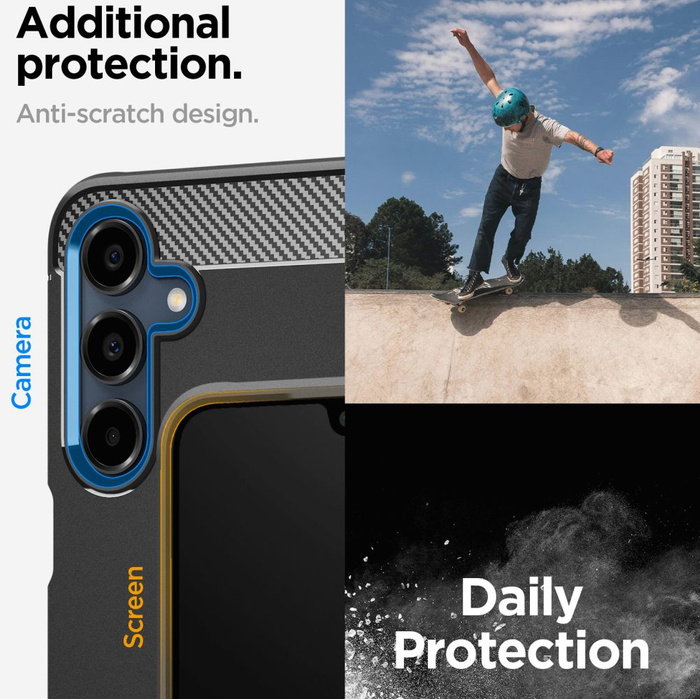 Hülle Spigen Rugged Armor MATTE GALAXY A16 4G / 5G SCHWARZ