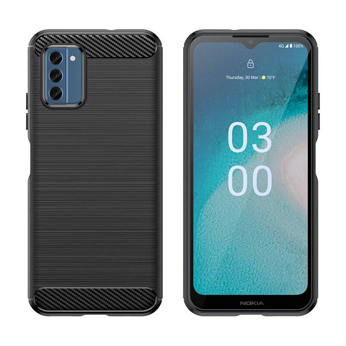 Funda de silicona Carbon Case para Nokia C300 - negra