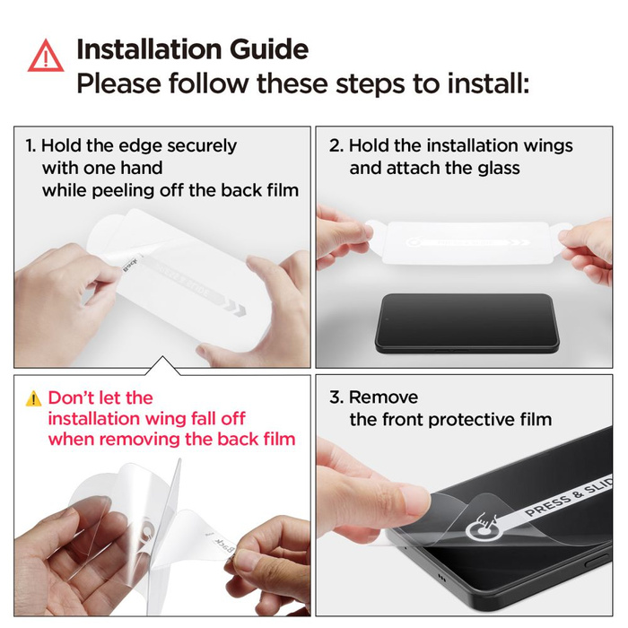 Vidrio Templado Spigen GLAS.TR SLIM 2-PACK NADA TELÉFONO 3 TRANSPARENTE