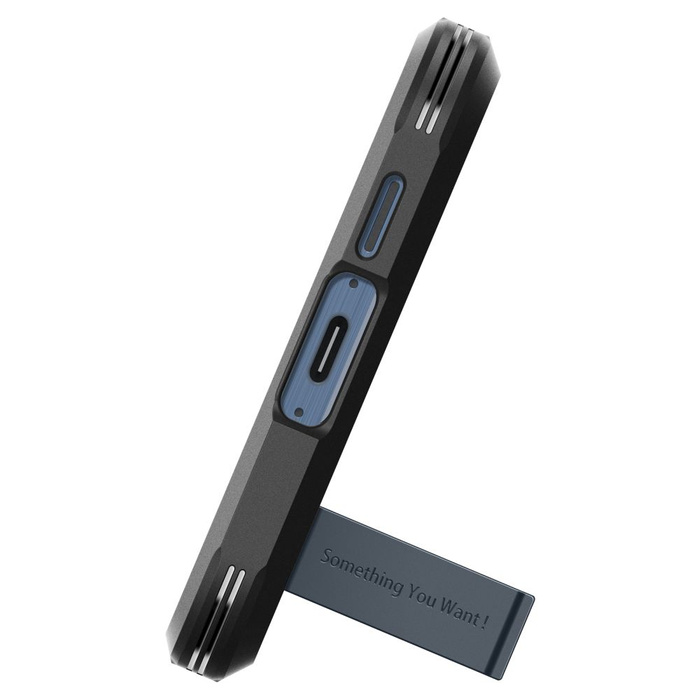 Case Funda Tough Armor Spigen Galaxy A55 5g Metal Pizarra