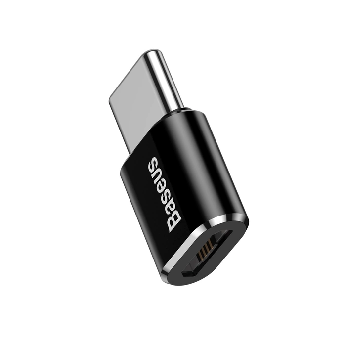 Adaptér BASEUS Micro USB na USB typu C čierny