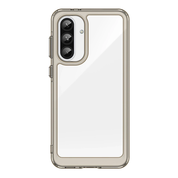 Outer Space Case für Samsung Galaxy A36 Cover mit flexiblem Rahmen - Halbtransparent, Schwarz