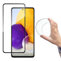 Wozinsky Full Cover Flexi Nano Glass Film Tvrzené sklo S rámečkem Samsung Galaxy A72 4G Black