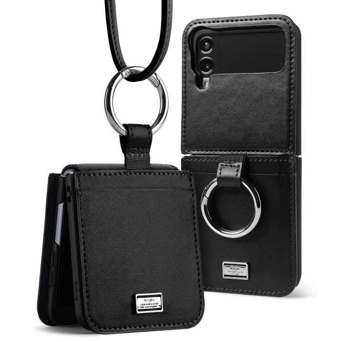 Case RINGKE Signature FOLIO GALAXY Z FLIP 4 BLACK