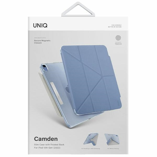 UNIQ case Camden iPad 10th gen (2022) blue/northern blue Antimicrobial