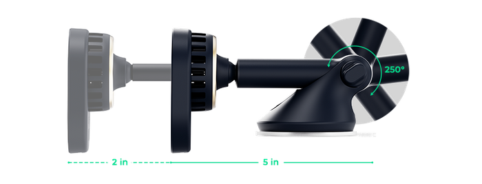 Uchwyt Magnetyczny iOttie Velox Pro MagSafe Magnetic Cryoflow Cooling z ładowaniem indukcyjną na deskę rozdzielczą / szybę