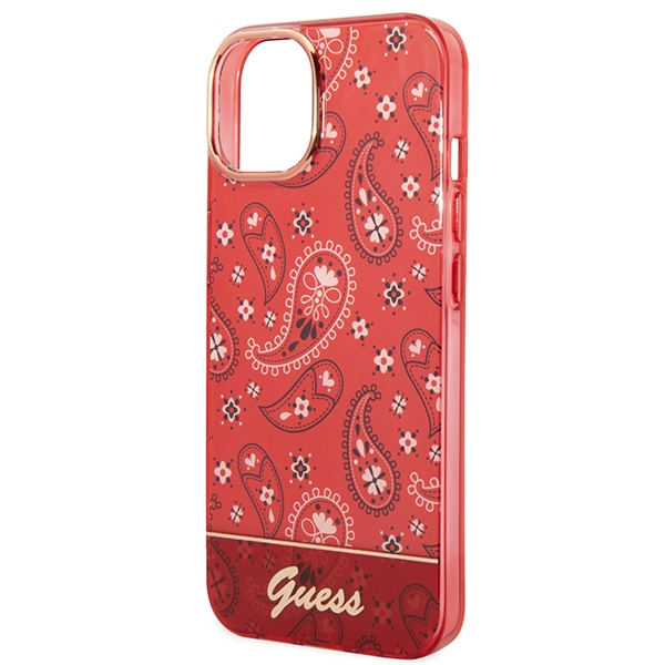 Hülle Guess GUHCP14MHGBNHR iPhone 14 Plus 6,7" rot/rot hartcase Bandana Paisley