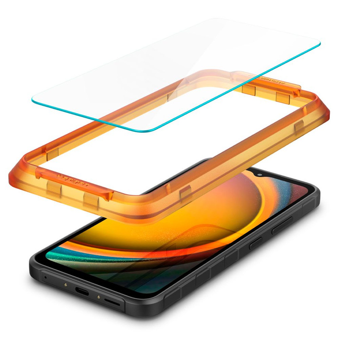 Tempered Glass Spigen Alm Glas.tr 2er-Pack Galaxy Xcover 7 Klar