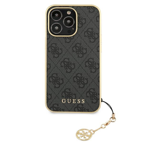 Case GUESS Apple iPhone 13 Pro Max 4G Charms Collection Grey Hardcase
