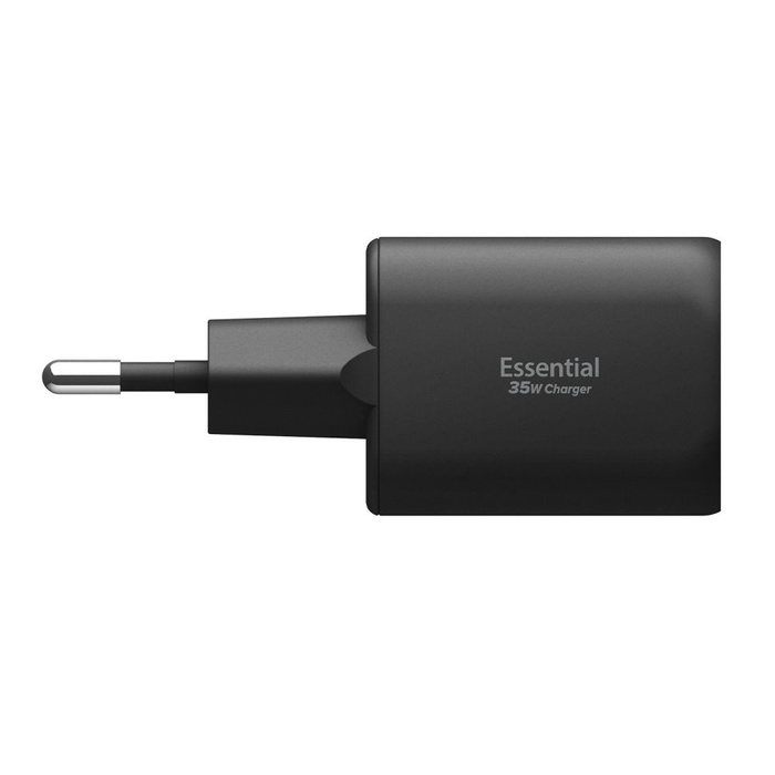 Spigen ESSENTIAL EE352EU 2-PORT NETWORK CHARGER 35W BLACK