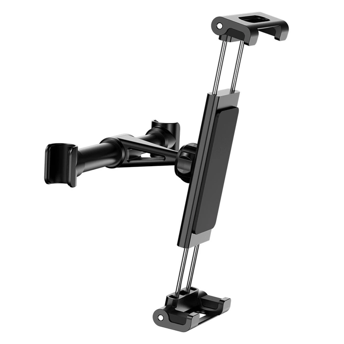 Baseus Backseat Car Mount SUHZ-01 Car Headrest Holder for Tablets / Smartphones 4.7-12.9" - Black