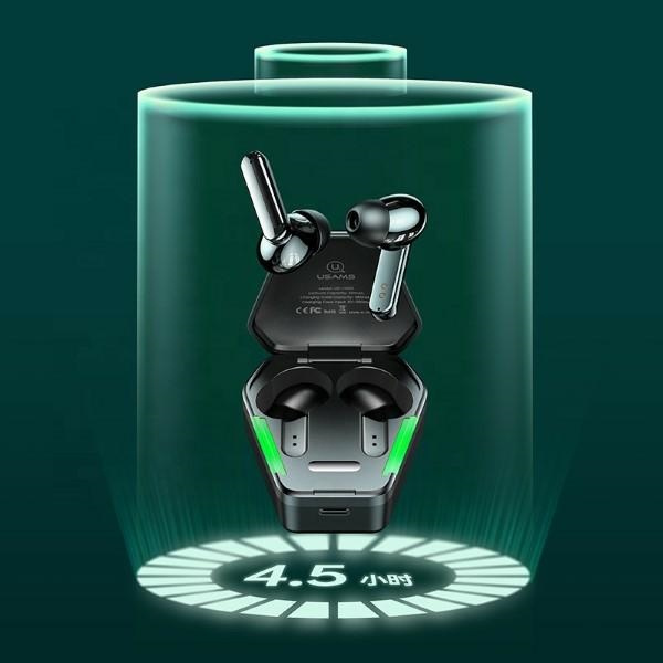 USAMS Bluetooth 5.0 TWS JY Serie Gaming-Kopfhörer BHUJY01 Schwarz