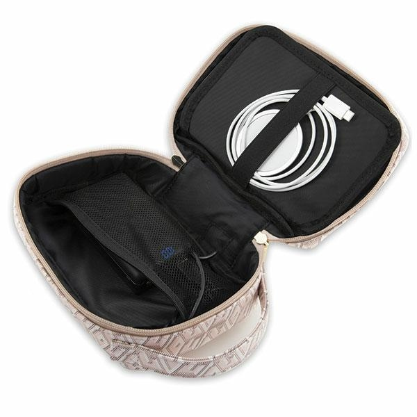 Borsa Guess GUHBHGCFSEP Organizzatore a righe GCube rosa/rosa