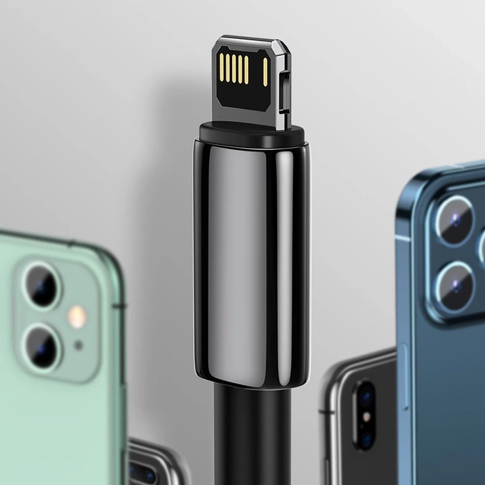 [APRÈS RETOUR] Baseus Tungsten USB - Lightning cable 2,4 A 2 m noir (CALWJ-A01)