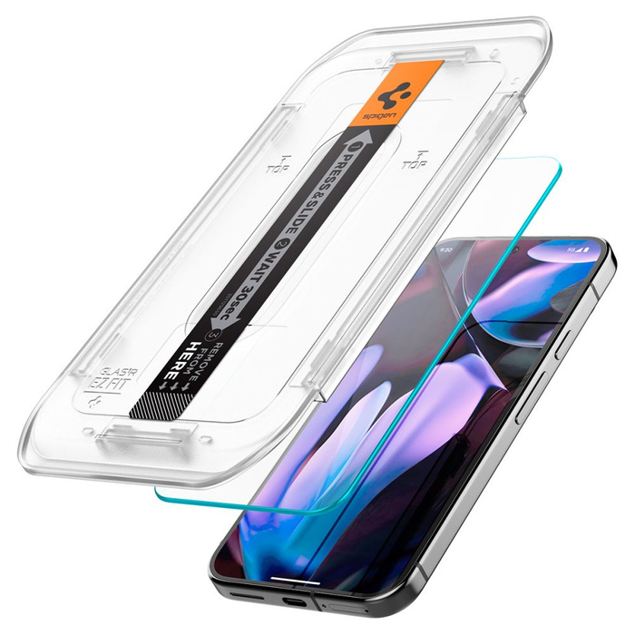 Tempered Glass Spigen GLAS.TR "EZ FIT" 2-PACK GOOGLE PIXEL 9 / 9 PRO CLEAR