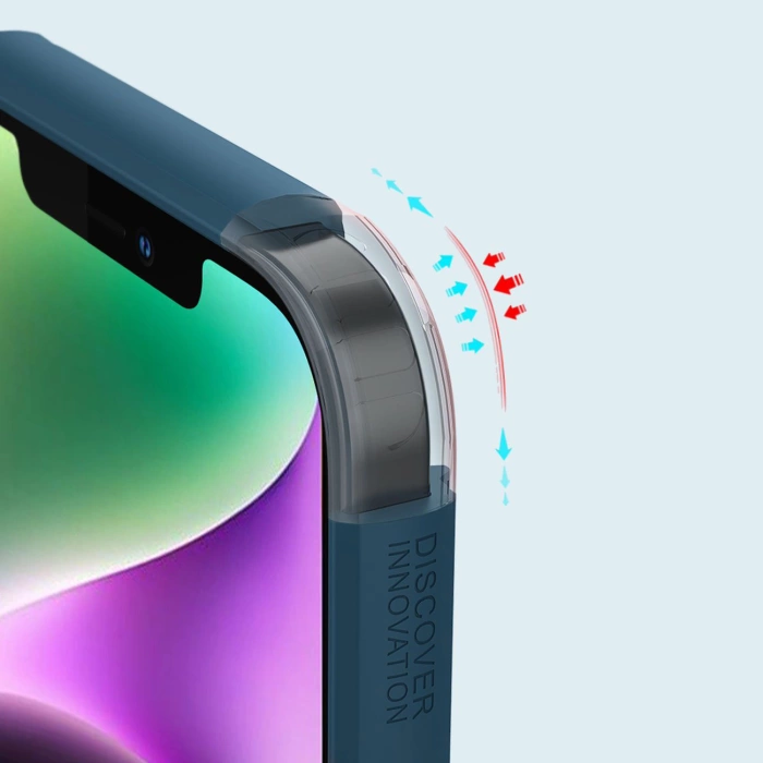 Etui Nillkin Super Frosted Shield Pro Magnetic Case etui iPhone 14 / iPhone 13 z MagSafe magnetyczne niebieski