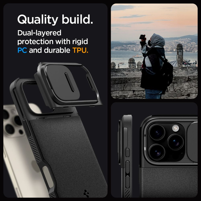 Spigen OPTIK Armor Mag MagSafe IPhone 16 PRO MAX BLACK