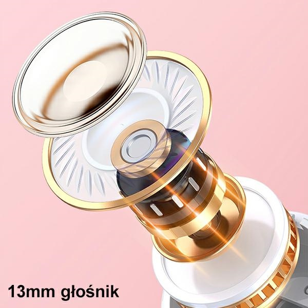 USAMS Kopfhörer Bluetooth 5.1 TWS BU Serie kabellos rosa/rosa BHUBU04