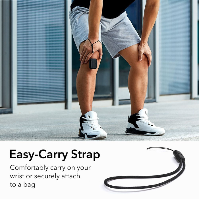 Puzdro Esr Orbit Halolock MagSafe Apple Airpods Pro 1 / 2 Black Case