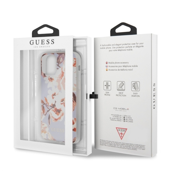 Guess Apple iPhone Case 11 Pro Max N ° 2 lilac Flower Collection Case