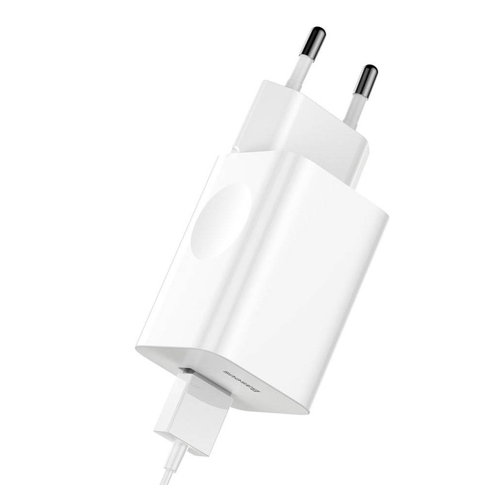 Baseus Charging Quick Charger Travel Charger Adapter Wall Charger USB Quick Charge 3.0 QC 3.0 biały white (CCALL-BX02)