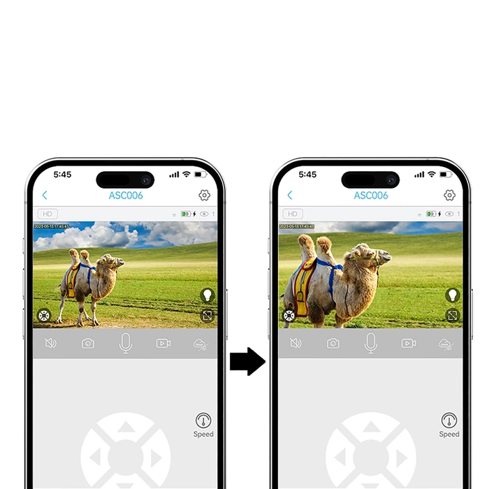 Choetech ASC006-WF intelligente Solar-PTZ-WLAN-Kamera mit 5-W-Solarpanel – Weiß